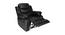 Shine Leatherette 1 Seater Manual Recliner in Black Colour (Black, One Seater) by Urban Ladder - Rear View Design 1 - 564431