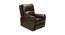 Chicago  Leatherette 1 Seater Manual Recliner in Dark Brown Colour (Brown, One Seater) by Urban Ladder - Design 1 Close View - 564442