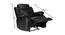 Shine Leatherette 1 Seater Manual Recliner in Black Colour (Black, One Seater) by Urban Ladder - Design 1 Dimension - 564449