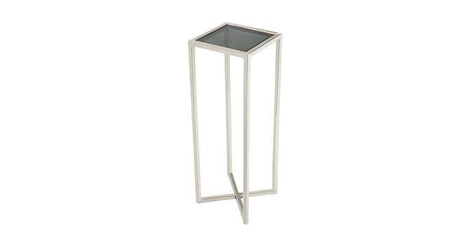 Alissa Stainless Steel Side Table (Polished Finish) by Urban Ladder - Cross View Design 1 - 564520