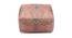 Persian Patterned Pouffe (Coral) by Urban Ladder - Cross View Design 1 - 564525