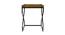 Marino Natural End & Side Table With Black
Stand (Polished Finish) by Urban Ladder - Front View Design 1 - 564539