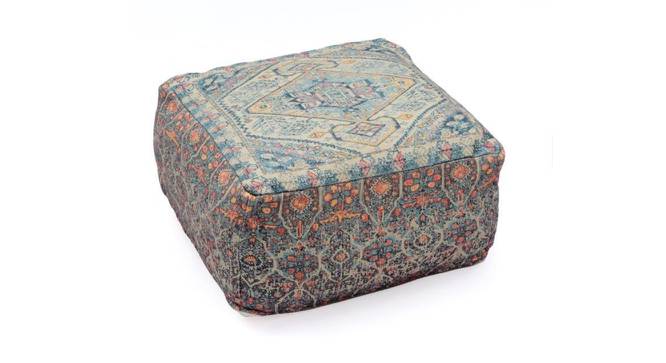 Antique Persian Pouffe (Grey) by Urban Ladder - Front View Design 1 - 564548