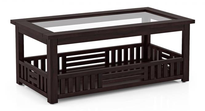 Renesme Rectangular Solid Wood Storage Coffee Table (Mahogany Finish) by Urban Ladder - Cross View Design 1 - 565129