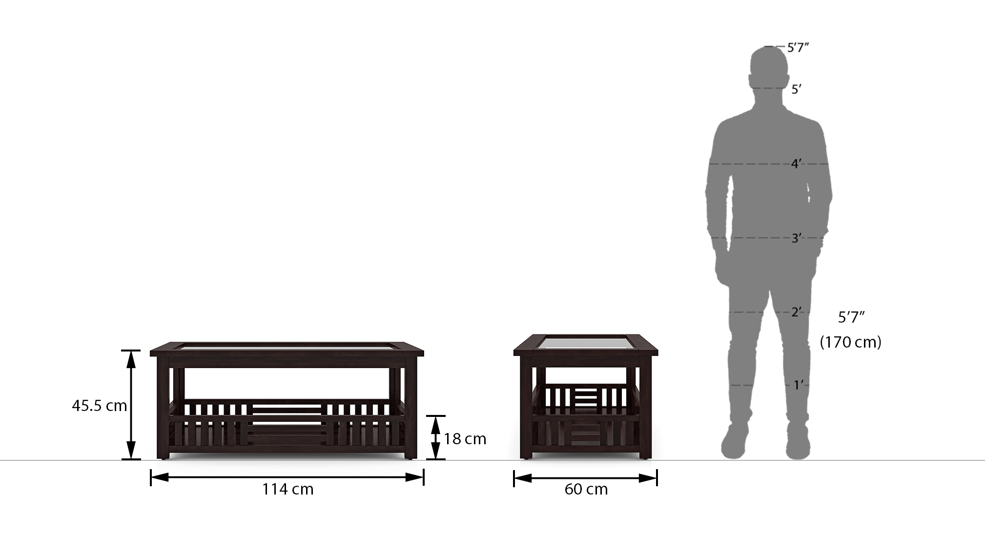 Renesme storage coffee table mahogany 6