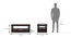 Renesme Rectangular Solid Wood Storage Coffee Table (Mahogany Finish) by Urban Ladder - Design 1 Dimension - 565135