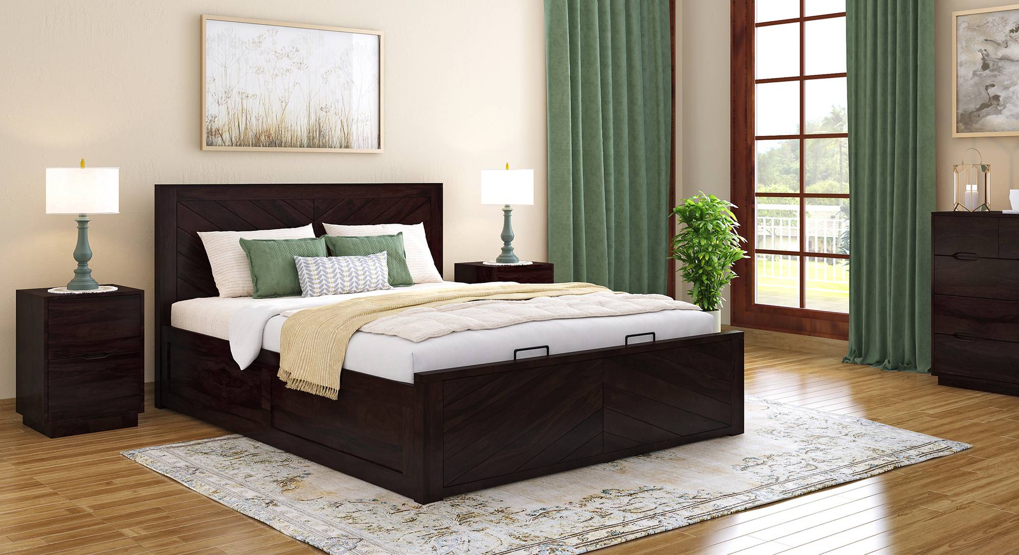 Queen size cot with mattress best sale