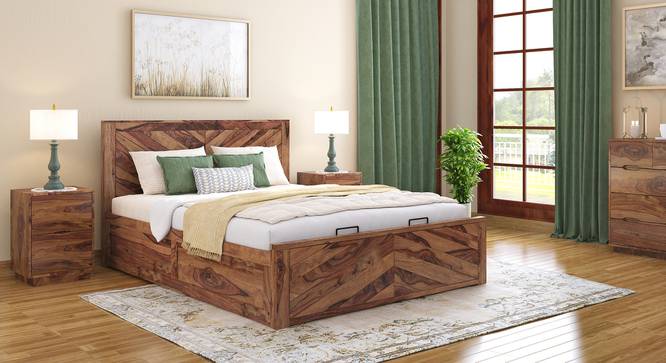 Solid wood sale hydraulic storage bed