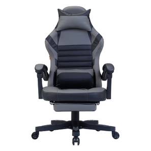 Panther swivel leatherette gaming chair in grey colour lp