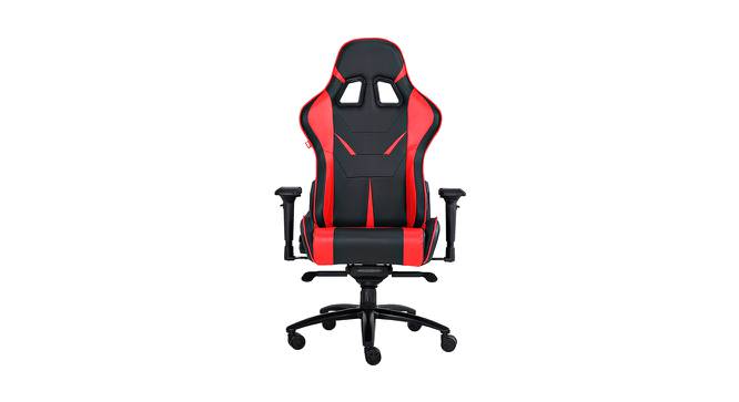 Ultron Swivel Leatherette Gaming Chair in Red Colour (Red) by Urban Ladder - Front View Design 1 - 565173