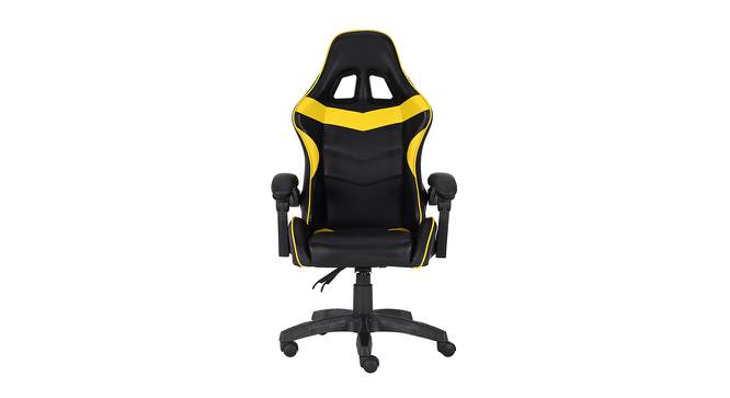 Hurricane Swivel Leatherette Gaming Chair in Yellow Colour (Yellow) by Urban Ladder - Front View Design 1 - 565174