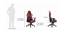 Ultron Swivel Leatherette Gaming Chair in Red Colour (Red) by Urban Ladder - Design 1 Dimension - 565198