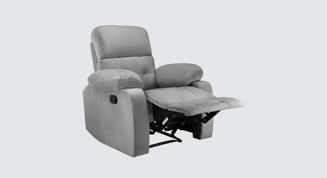 Avion 1 Seater Fabric Manual Recliner in Grey Colour (Grey, One Seater) by Urban Ladder - Design 1 Ground View - 565208