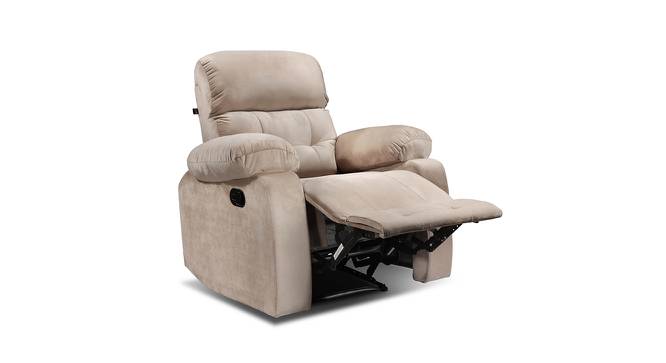 Avion 1 Seater Fabric Manual Recliner in Beige Colour (Beige, One Seater) by Urban Ladder - Cross View Design 1 - 565209