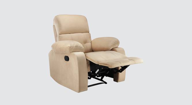 Avion 1 Seater Fabric Manual Recliner in Beige Colour (Beige, One Seater) by Urban Ladder - Design 1 Ground View - 565209