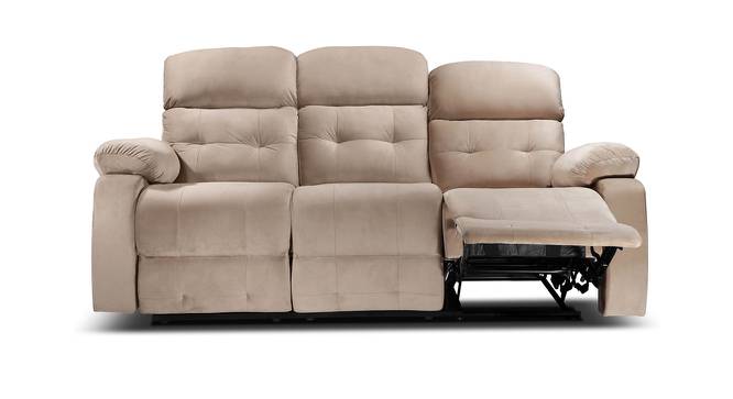Avion 3 Seater Fabric Manual Recliner in Beige Colour (Beige, Three Seater) by Urban Ladder - Cross View Design 1 - 565213