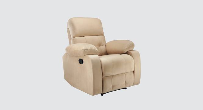 Avion 1 Seater Fabric Manual Recliner in Beige Colour (Beige, One Seater) by Urban Ladder - Front View Design 1 - 565215