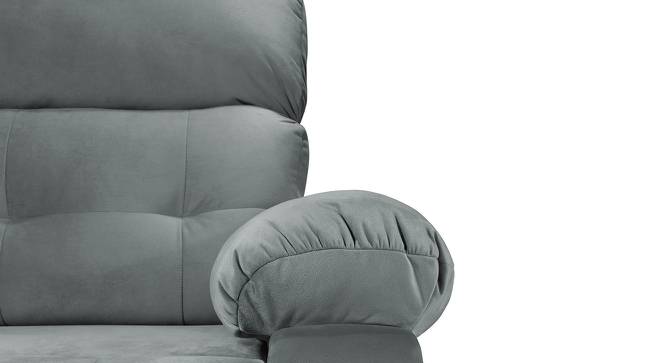 Avion 2 Seater Fabric Manual Recliner in Grey Colour (Grey, Two Seater) by Urban Ladder - Front View Design 1 - 565216