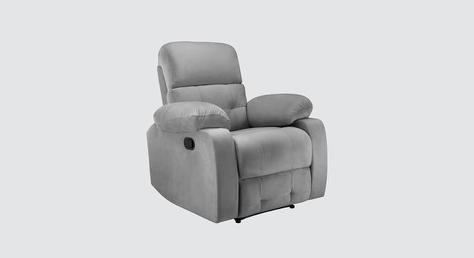 Avion 1 Seater Fabric Manual Recliner in Grey Colour (Grey, One Seater) by Urban Ladder - Design 1 Close View - 565231