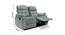 Avion 2 Seater Fabric Manual Recliner in Grey Colour (Grey, Two Seater) by Urban Ladder - Design 1 Close View - 565233