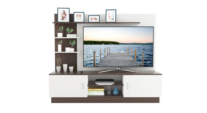 Rowlet Engineered Wood TV Unit in Wenge Finish (Brown Finish) by Urban Ladder - Design 1 Full View - 565275