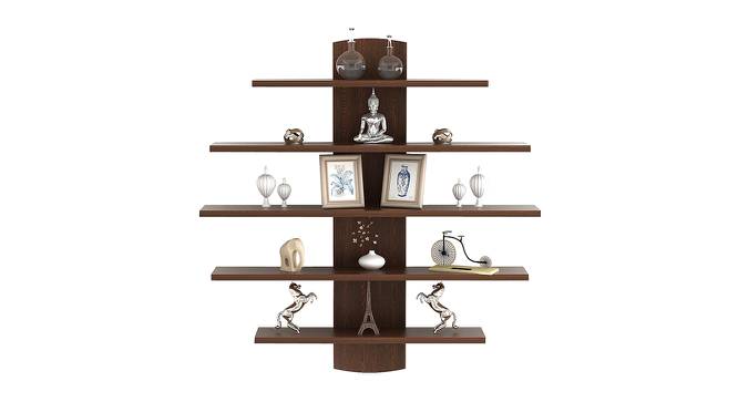 Caselle Engineered Wood Display Unit in Wenge Finish - 5 Shelves (Brown Finish) by Urban Ladder - Design 1 Full View - 565276