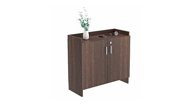 Brooklyn Free Standing Engineered Wood Shoe Rack in Wenge Finish (Matte Finish) by Urban Ladder - Design 1 Full View - 565278