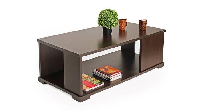 Noel Rectangular Engineered Wood Coffee Table in Wenge Finish (Matte Finish) by Urban Ladder - Design 1 Full View - 565283