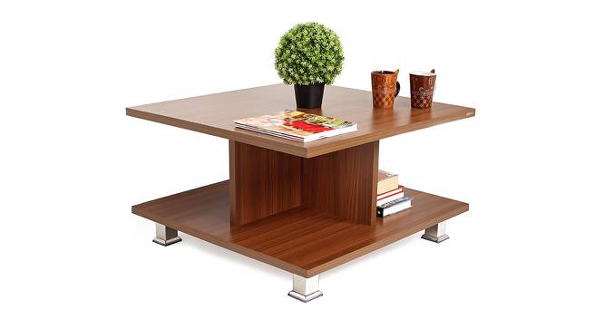 Sydney Rectangular Engineered Wood Coffee Table in Walnut Finish (Matte Finish) by Urban Ladder - Cross View Design 1 - 565300