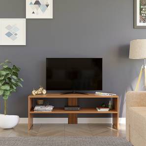 Estoye Tv Unit Design Oliver Engineered Wood Free Standing TV Unit in Beige Finish