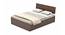 Pollo Engineered Wood King Non Storage Bed in Wenge Finish (King Bed Size, Matte Finish) by Urban Ladder - Design 1 Full View - 565359
