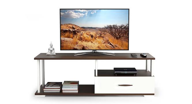 Novah Engineered Wood TV Unit in Wenge Finish - 50" (Brown Finish) by Urban Ladder - Design 1 Full View - 565366