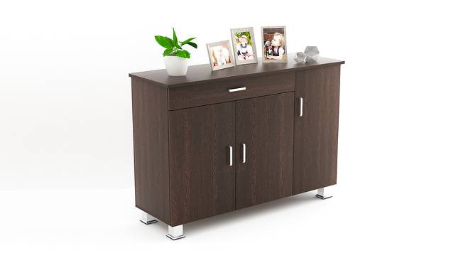 Kaspen Free Standing Engineered Wood Shoe Rack in Wenge Finish (Matte Finish) by Urban Ladder - Design 1 Full View - 565370