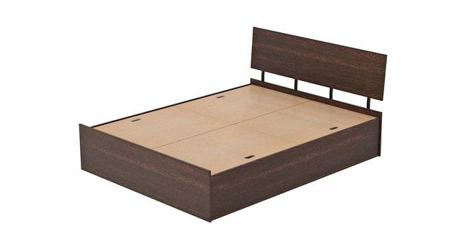 Pollo Engineered Wood King Non Storage Bed in Wenge Finish (King Bed Size, Matte Finish) by Urban Ladder - Cross View Design 1 - 565374