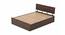 Pollo Engineered Wood King Non Storage Bed in Wenge Finish (King Bed Size, Matte Finish) by Urban Ladder - Cross View Design 1 - 565374