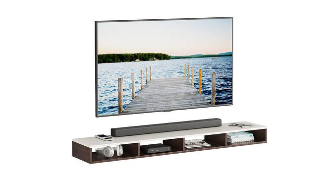 Primax Solo Engineered Wood TV Unit in Wenge Finish - 42" (Brown Finish) by Urban Ladder - Cross View Design 1 - 565383