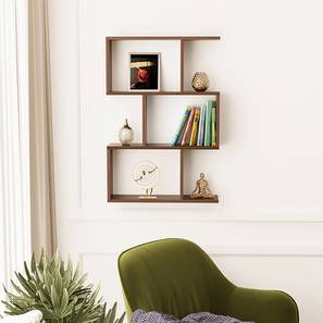 Irresistibly Good Deals Design Maple Engineered Wood Bookshelf in Brown Finish