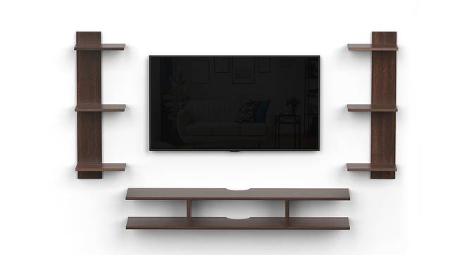 Estoye Mini Engineered Wood TV Unit in Wenge Finish (Brown Finish) by Urban Ladder - Design 1 Full View - 565447