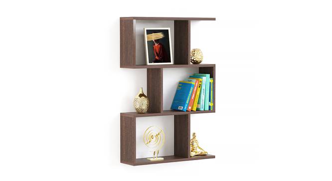 Maple Engineered Wood Bookshelf in Wenge Finish (Brown Finish) by Urban Ladder - Design 1 Full View - 565453