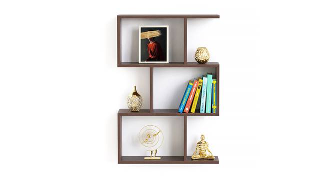 Maple Engineered Wood Bookshelf in Wenge Finish (Brown Finish) by Urban Ladder - Cross View Design 1 - 565470
