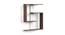 Easton Engineered Wood Display Unit in Wenge Finish (White Finish) by Urban Ladder - Front View Design 1 - 565486