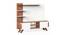 Rowlet Mini Engineered Wood TV Unit in Walnut & White Finish (Beige Finish) by Urban Ladder - Design 1 Side View - 565499