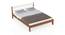 Roverb Engineered Wood Non Storage Bed in Walnut & White Finish (Queen Bed Size, Matte Finish) by Urban Ladder - Design 1 Full View - 565546