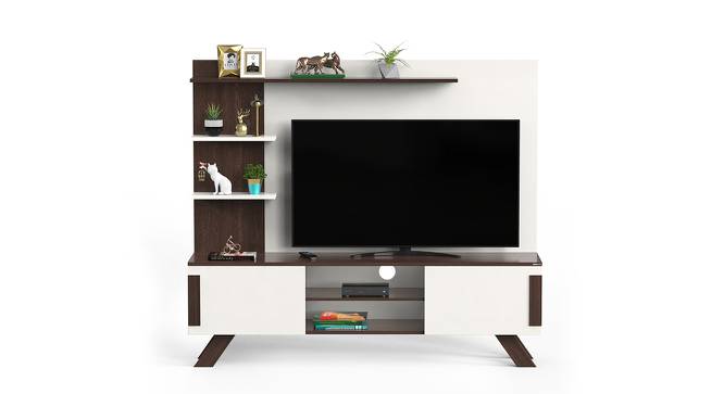 Rowlet Mini Engineered Wood TV Unit in Wenge & White Finish (Brown Finish) by Urban Ladder - Design 1 Full View - 565553