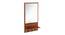 Rico Engineered Wood Dressing Table in Walnut Colour (Beige) by Urban Ladder - Front View Design 1 - 565582