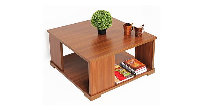 Noel Square Engineered Wood Coffee Table in Walnut Finish (Matte Finish) by Urban Ladder - Design 1 Full View - 565645
