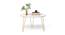 Mayrite Oval Engineered Wood Coffee Table in White Finish (Matte Finish) by Urban Ladder - Front View Design 1 - 565785
