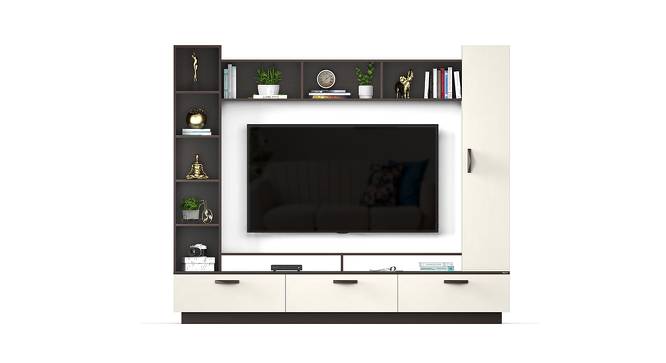 Fenily Engineered Wood TV Unit in Wenge & White Finish (Brown Finish) by Urban Ladder - Design 1 Full View - 565833