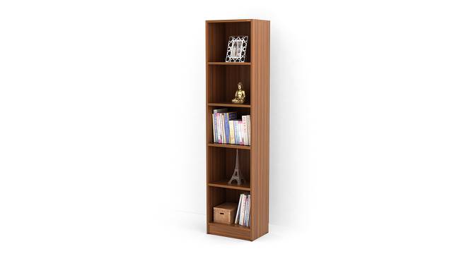 Alex Engineered Wood Bookshelf in Walnut Finish - 5 Shelves (Beige Finish) by Urban Ladder - Design 1 Full View - 565841