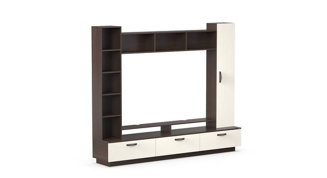 Fenily Engineered Wood TV Unit in Wenge & White Finish (Brown Finish) by Urban Ladder - Cross View Design 1 - 565853